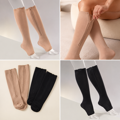 Calze A Compressione con Zip